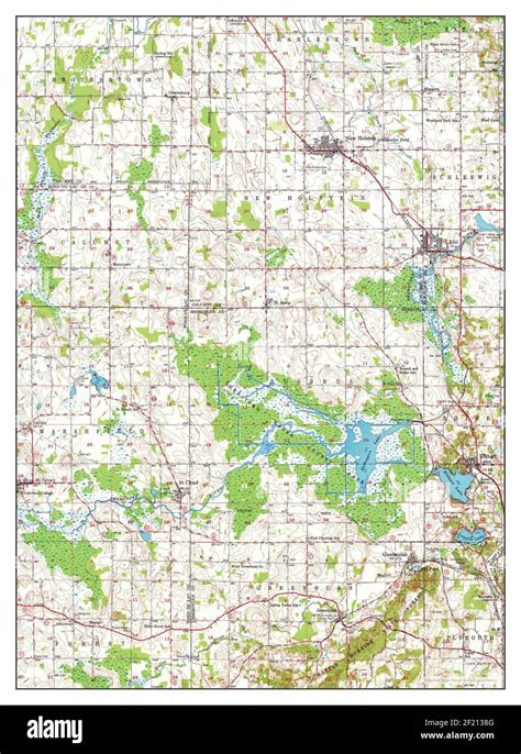 Kiel, Wisconsin, map 1954, 1:62500, United States of America by Timeless Maps, data U.S ...