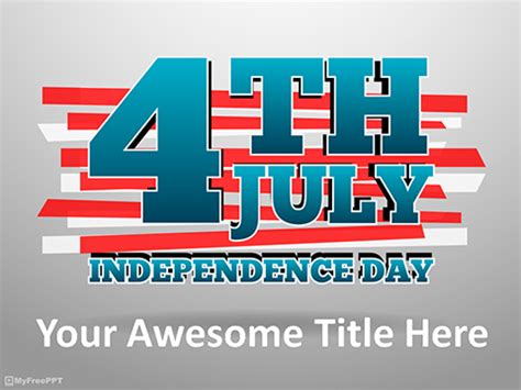 Free 4th of july PowerPoint Templates - MyFreePPT.com