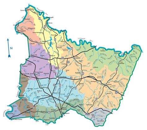 Major Watersheds in Westmoreland County Map - Westmoreland Conservation ...