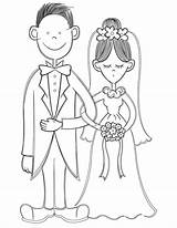 Bride And Groom 2 sketch template