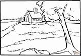 Country Outhouse Pages Coloring Pages sketch template