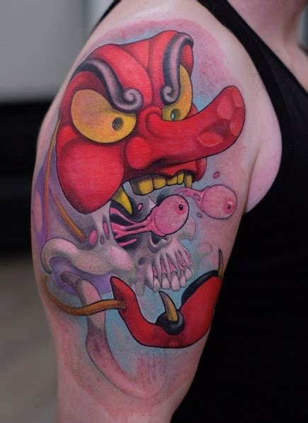 Tengu Mask Tattoos: Origins, Meanings & Tattoo Designs