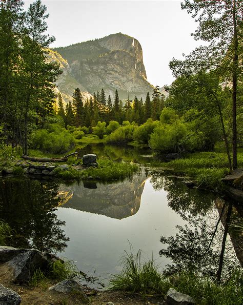 0784 sunrise at Mirror Lake - cropped - sRGB | Hiking into s… | Flickr