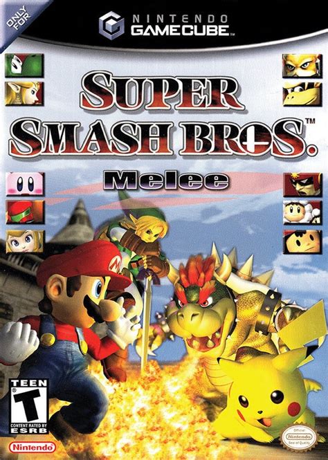 Super Smash Bros. Melee Gamecube BOX ART Poster 12x18 | Etsy