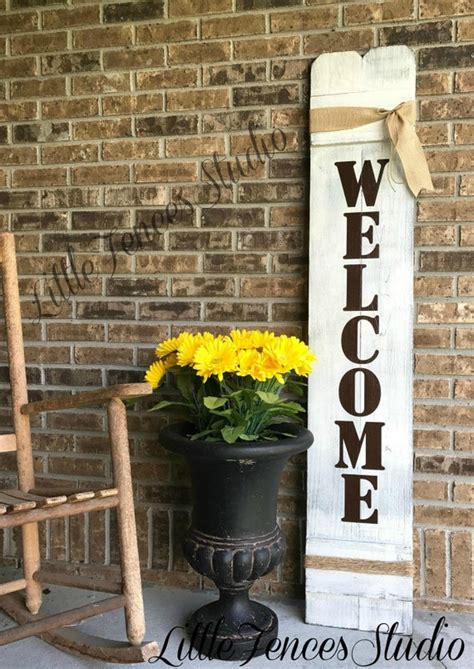 Welcome Sign Rustic Wood Welcome Sign Front Door Welcome | Etsy