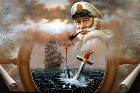 News Map Captain 2 or Sea Captain Painting by Yoo Choong Yeul - Fine Art America