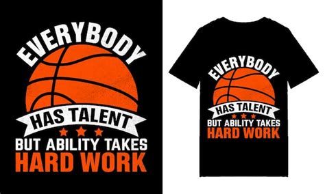 Premium Vector | Basketball t-shirt design, basketball quotes ...