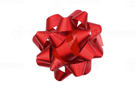 red ribbon on isolated on transparent background 22803816 PNG