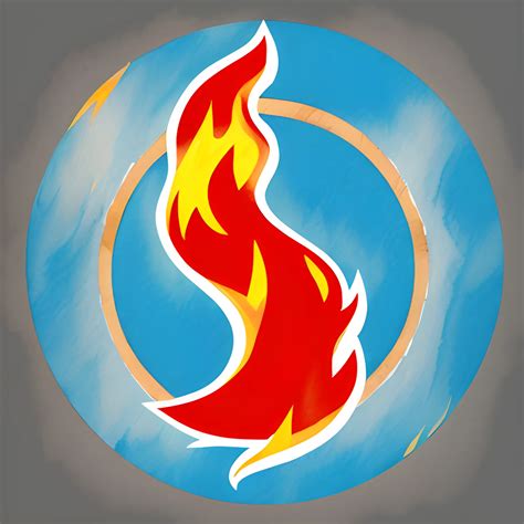 generate a logo with fire for sport gimnastic , Cartoon, Water C ...