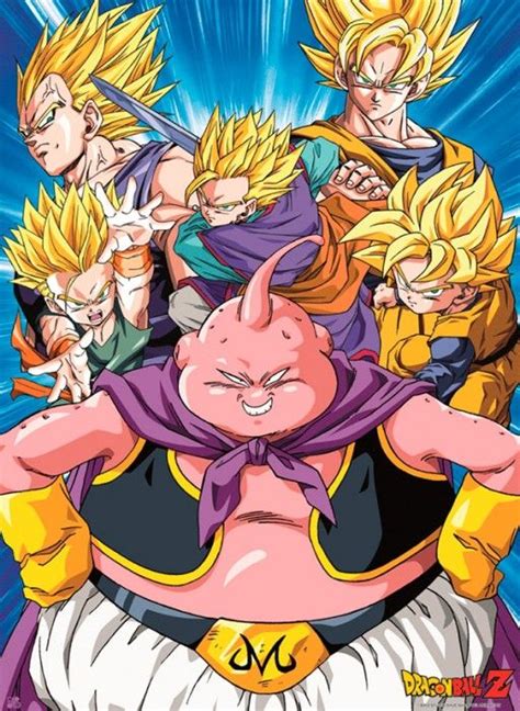 Dragon Ball Z. Buu Vs Super Saiyans | Dragon ball super manga, Dragon ball z, Dragon ball