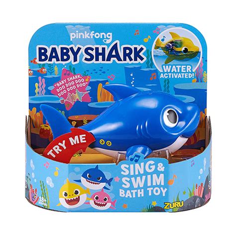 There's Baby Shark Bath Toys That Sing While They Swim Through The Water