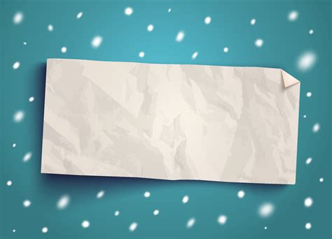 Vector paper banner with snow. 26384286 Vector Art at Vecteezy