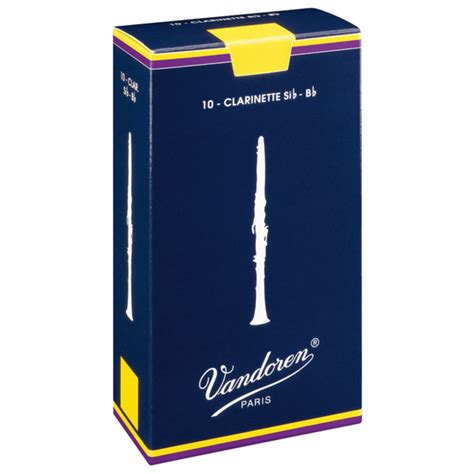 Vandoren Traditional Bb Clarinet Reed, 2 (10 Pack) at Gear4music