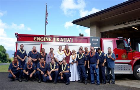 Hawaii Ahe Kaua‘i Fire Department holds blessing ceremony for new Engine 1 - Hawaii Ahe