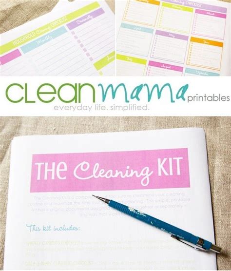 clean mama printables : ultimate list heaven (a giveaway) | Clean mama, Kids planner, Planner ...