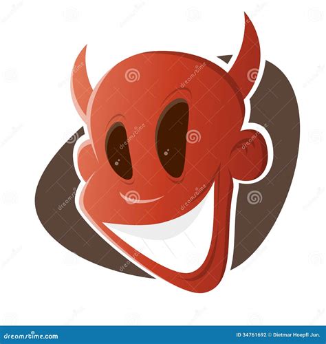 Funny Cartoon Devil Stock Photography - Image: 34761692