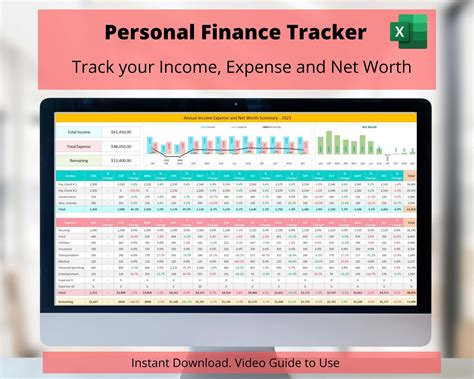 Personal Finance Tracker - Excel Template