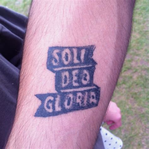 Beautiful ink on real people. Soli Deo Gloria | Tattoo inspiration, Ink ...