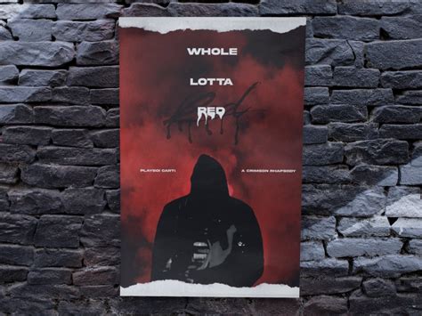 Playboi Carti Whole Lotta Red Poster Wall Art Featuring Playboi Carti ...