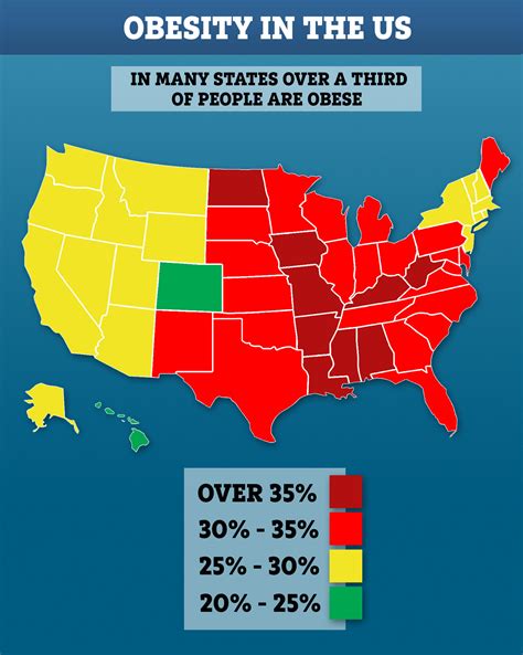 Obesity Map USA | Printable Map Of USA