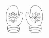 Printable Coloring Pages Mittens sketch template