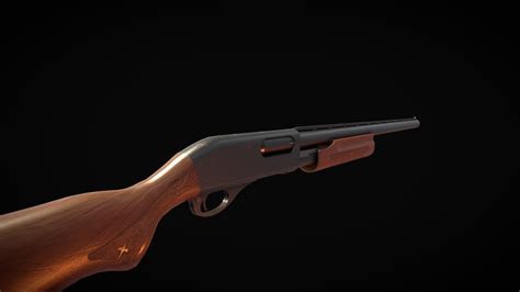 Remington Pump-Action Shotgun - Download Free 3D model by Gintoki1234 [ea1321a] - Sketchfab