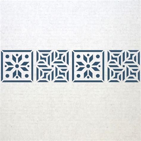 Wall Border stencils Pattern 019 Reusable Template for DIY wall decor