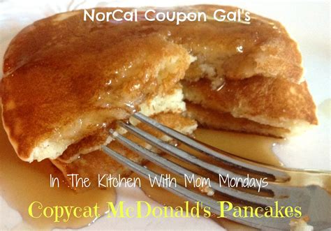 In The Kitchen With Mom Mondays - Copycat McDonald's Pancakes Recipe | Recipe | Mcdonald's ...