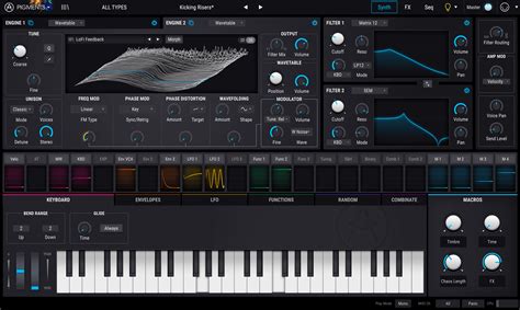 Pigments is Arturia's new wavetable and virtual analog software synthesizer