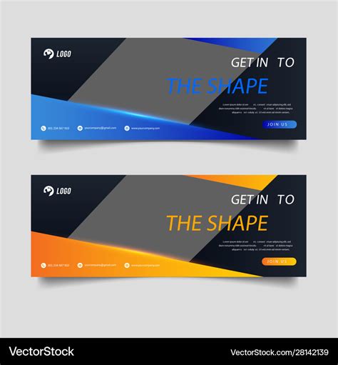 Gym and fitness banner promotion template Vector Image