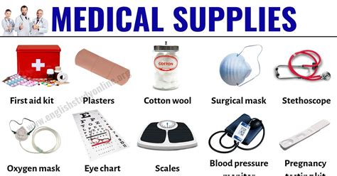 Medical Supplies: Useful List of 30 Medical Equipment in English - English Study Online