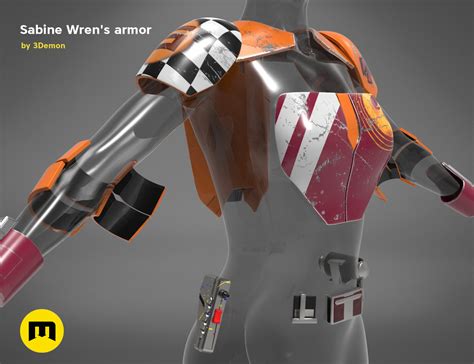 OBJ file Sabine Wren's armor - The Star Wars wearable 3D PRINT MODEL ⭐・3D print design to ...