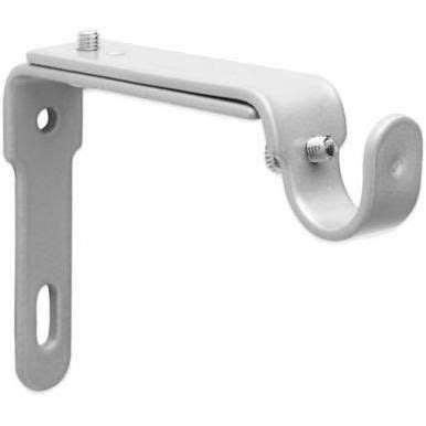 Umbra Nickel 2-Piece Drapery Rod Brackets | Drapery rods, Umbra, Drapery