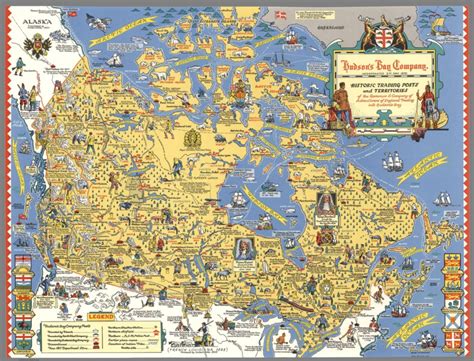 Map of the Hudson Bay Company (British/Canadian fur trading company) : r/BritishEmpire