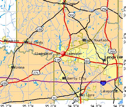 Gladewater, Texas (TX 75647) profile: population, maps, real estate, averages, homes, statistics ...