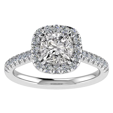 Cushion Cut HALO Ring – Martin's Gems