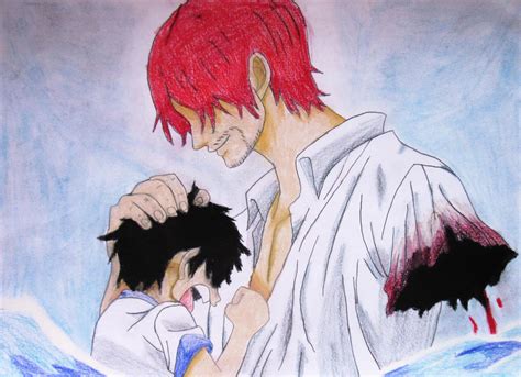 Shanks and Luffy by emcj on DeviantArt