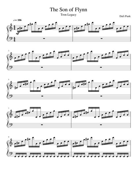 Tron legacy soundtrack piano sheet - holoserglobe