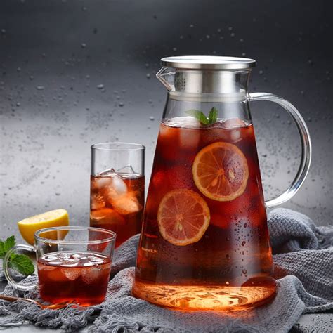 Glass Iced Tea Pitcher With Lid – Glass Designs