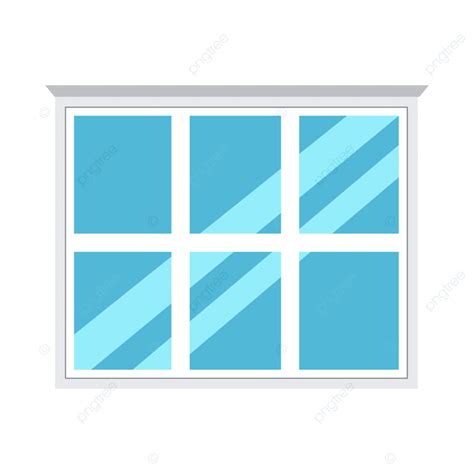 Front View Vector Hd PNG Images, Window Glass Front View Architecture Vector Concept, Abstract ...