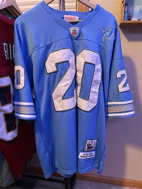 Mitchell & Ness Throwback Barry sanders lions jersey | Grailed