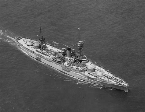 USS Texas (BB-35) during the 1927 Fleet Review. During WW2 she escorted ...