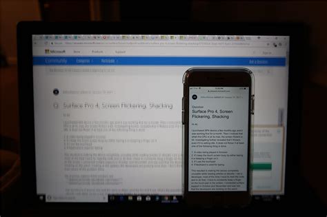 Surface Pro 4 screen shaking / flickering, ghost image for words - Microsoft Community