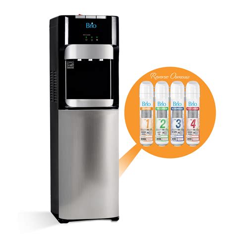 Brio 4 Stage Reverse Osmosis Filter Commercial-Grade Bottleless Water ...