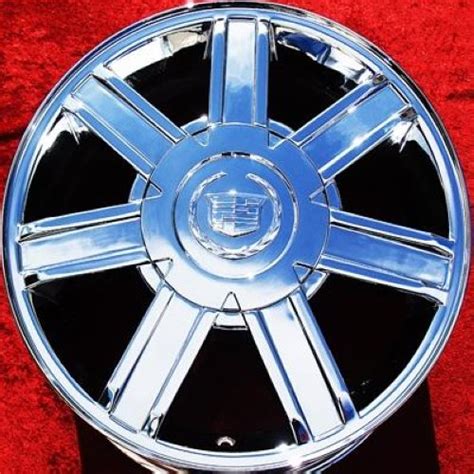 SET OF 4 CHROME 18" CADILLAC ESCALADE OEM WHEELS RIMS SUBURBAN TAHOE ...