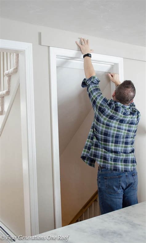 Barn Door Installation Without Removing Door Trim|Four Generations