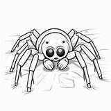 Premium Photo  Trapdoor Spider Kids drawing Hand Drawn Flat coloring sketch template