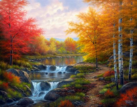 Thomas Kinkade Fall Paintings