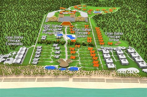 map of all bahia principe resorts on punta cana - Google Search | Viajes