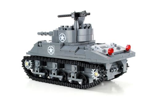 Custom US Army M4 Sherman Tank WW2 Complete Set made w/ real LEGO® bricks